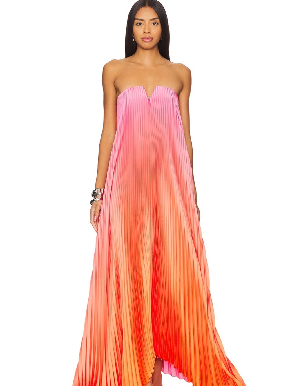 L’Idee X Revolve Black Tie Gown Sunset Ombré XS